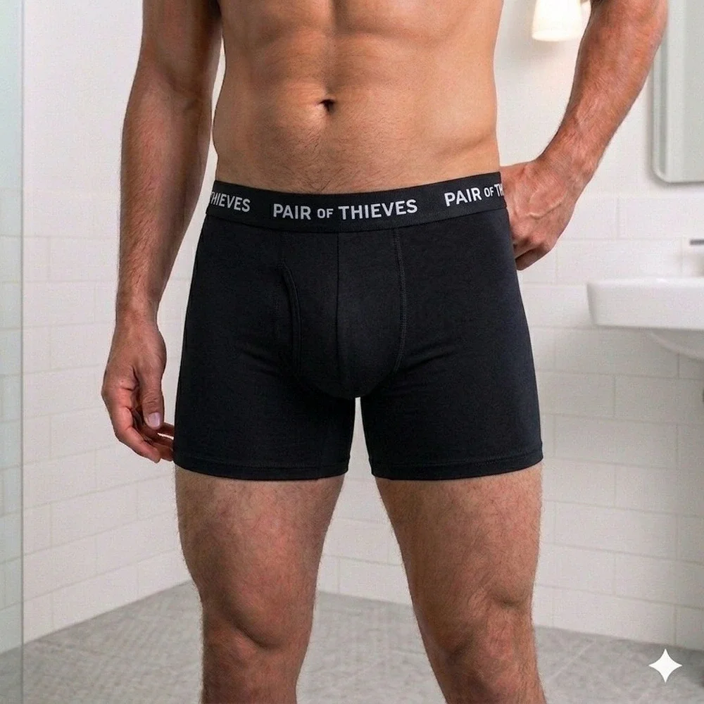 Pair of Thieves SuperFIT Magic Mesh Boxer Briefs Men S (28-30) Multi/Black